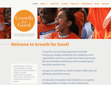 Tablet Screenshot of growthforgood.com